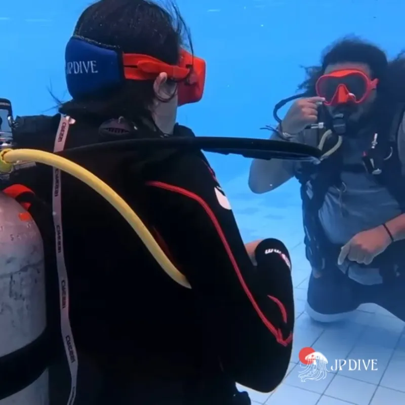 Aula de mergulho de batismo em João Pessoa