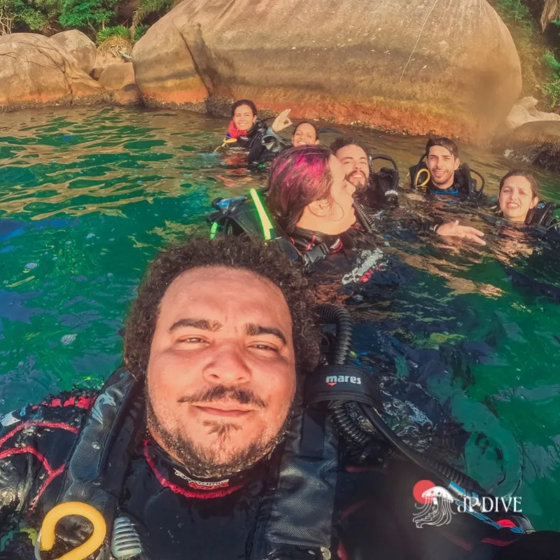 Aula de mergulho no Rio de Janeiro