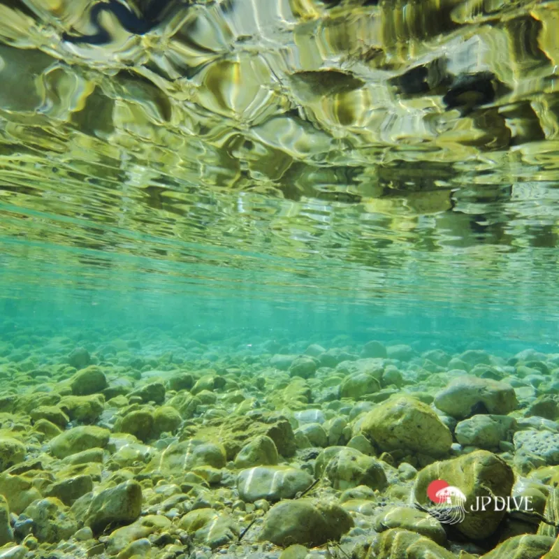 Mergulho de batismo em água doce